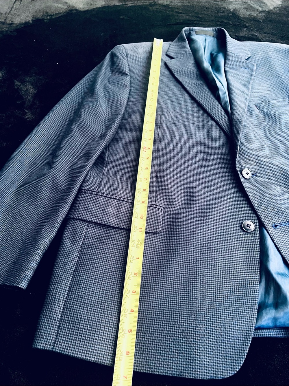 Michael Kors Blue Houndstooth Sport Coat - Picture 6 of 10